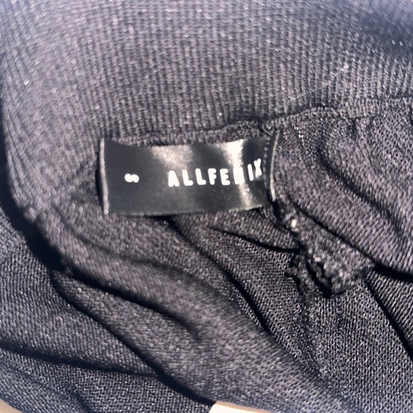 NWT All Fenix Women’s Black Knit High Waist Loose Fit Crop Pant Size Small - Picture 5 of 6